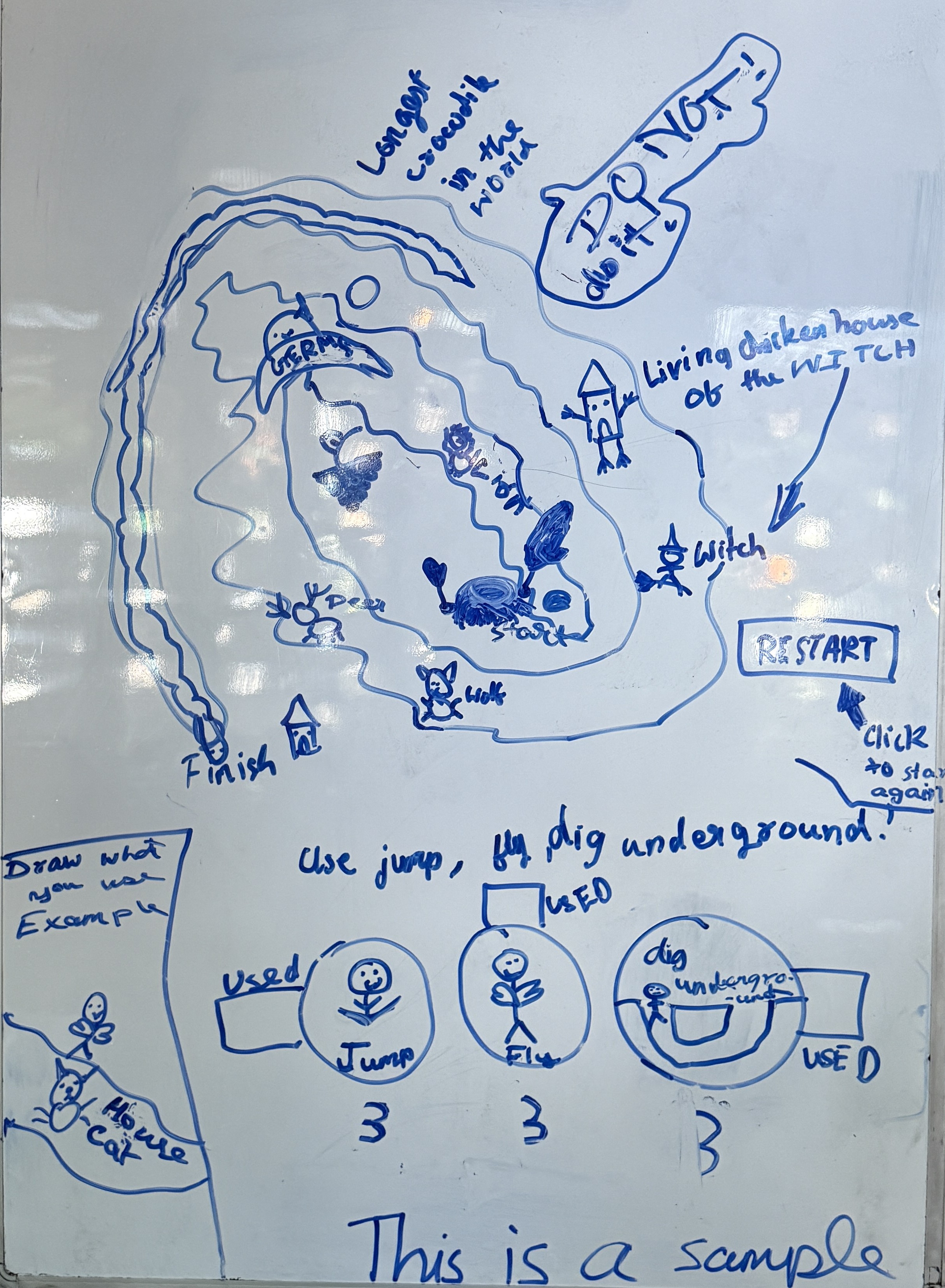 The original design, drawn by hand